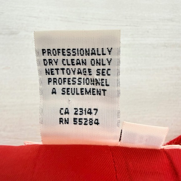 Vintage Talbots Red Wool Blazer Single Breasted Womens 8 Gold Buttons Academia - Picture 12 of 16